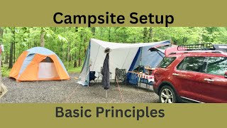 Campsite Setup  Basic Principles [upl. by Sineray]