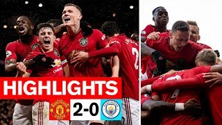 Martial amp McTominay fire the Reds to derby win  Manchester United 20 Man City  Premier League [upl. by Hamon876]