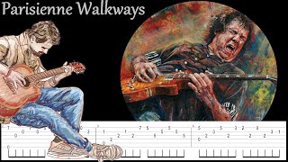 Parisienne Walkways  Gary Moore  Fingerstyle  tab and tuto guitar [upl. by Ennailuj373]