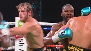 Logan Paul vs Floyd Mayweather Fight HIGHLIGHTS [upl. by Delbert]