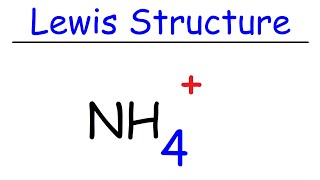 NH4 Lewis Structure  Ammonium Ion [upl. by Ahsaet]