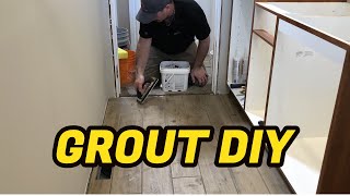 How To Grout Floor Tile [upl. by Nodlew]