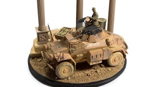 SdKfz222 Leichter Panzerspähwagen Diorama Tamiya 135 [upl. by Geof299]