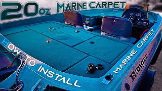 Bass Boat Carpet install tutorial on Old Ranger  FULL TUTORIAL [upl. by Voleta227]