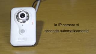 Telecamera IP Wifi Tutorial configurazione collegamento ed installazione [upl. by Leisam521]