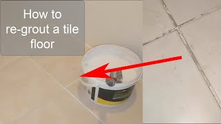 How to regrout tiles [upl. by Wichman414]