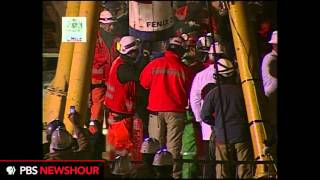 The First Chilean Miner Is Rescued [upl. by Eaneg]