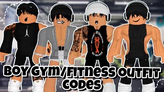 Boy GYMFITNESS Outfit Codes For BLOXBURG ISiimplyDiiana [upl. by Boykins220]