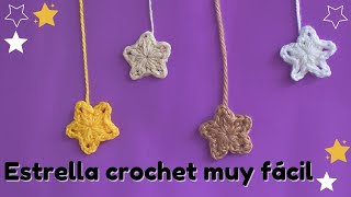 ⭐Estrella tejida a Crochet muy fácil🌟 ⭐Star woven to Crochet very easy [upl. by Tonry117]