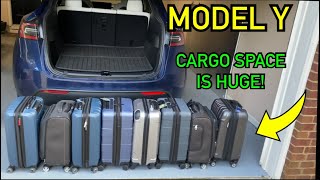 Model Y Cargo Space  Model 3 and Model Y Storage Space Comparison [upl. by Eadnus]