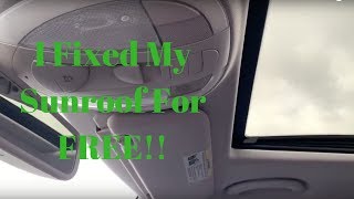 Reset W211 Mercedes Sunroof [upl. by Eanyl]