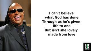 Stevie Wonder  Isnt She Lovely Lyrics [upl. by Arnold]