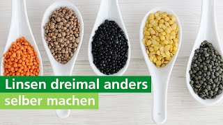 Linsen dreimal anders [upl. by Aneetak]