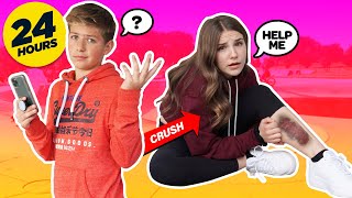 Ignoring My CRUSH For 24 HOURS CHALLENGE FUNNY PRANK  Walker Bryant Piper Rockelle [upl. by Tombaugh583]