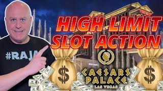 High Limit Slot Action at Caesars Palace in Las Vegas [upl. by Chiarra]