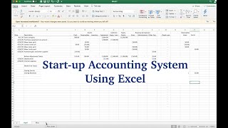 Basic Excel Accounting System [upl. by Guild543]