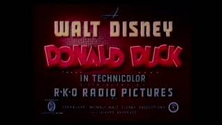 Donald Duck – Bellboy Donald 1942 – original RKO opening titles [upl. by Wes]