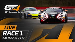 LIVE FROM MONZA  RACE 1  GT4 EUROPEAN SERIES 2021 [upl. by Annadiana]