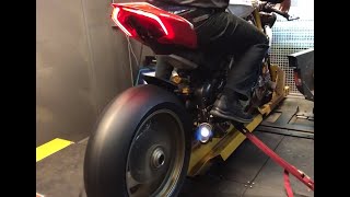 Ducati Panigale V4R Dyno run [upl. by Dlorej]