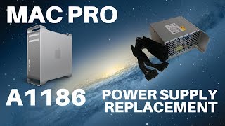 Mac Pro A1186  Power Supply Replacement 2006 and 2008 [upl. by Arualana]