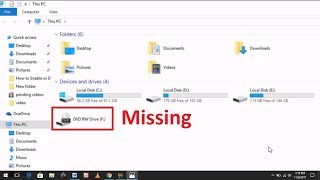 How to Fix DVD Drive Missing From File Explorer in Windows 7810 [upl. by Pevzner]