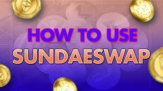 How to Use Sundaeswap  Cardano DEX ADA [upl. by Cyprus]