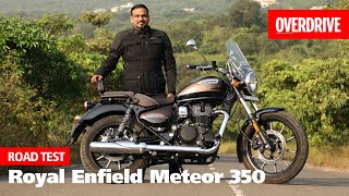 Royal Enfield Meteor 350 road test review  promises more than just a new cruiser  OVERDRIVE [upl. by Sille13]