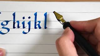 Calligraphy Practice  Carolingian form [upl. by Ailaroc]