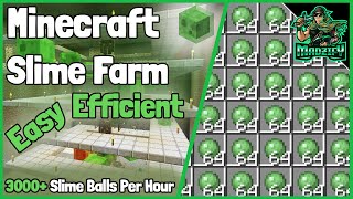 EASY amp EFFICIENT Slime Farm Tutorial Minecraft 118 3000 Slime Balls PH [upl. by Penney]