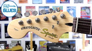 Squier Standard Stratocaster Gold Series Electric Guitar Review [upl. by Kannry]