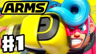 ARMS  Gameplay Walkthrough Part 1  Spring Man Grand Prix Nintendo Switch [upl. by Leveridge]