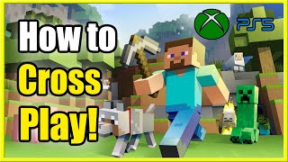 How to Crossplay in Minecraft PS4 PS5 Xbox Switch PCBedrock Edition [upl. by Malia442]