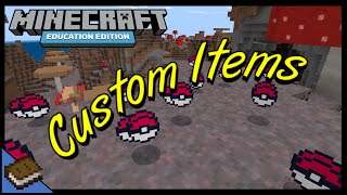 How to Create Custom Items  MINECRAFT EDUCATION [upl. by Gaven]