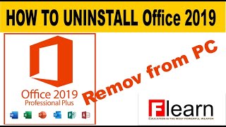 HOW TO UNINSTALL Office 2019 [upl. by Ayoras233]