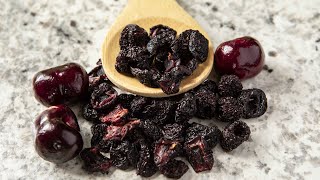 EASY DEHYDRATED DRIED CHERRIES [upl. by Eilraep]