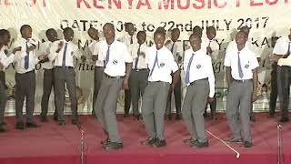 The Chavakali boys high school choir perfoming Ategisin a popular gospel tune in kenya [upl. by Catina]