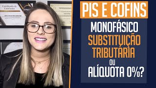 PIS e Cofins – Monofásico Substituição Tributária ou Alíquota 0 [upl. by Selda]