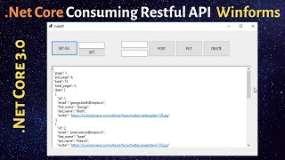 NetCore Winforms Desktop application  Consuming Restful API Services  Step By Step [upl. by Yehs]