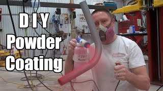 DIY Powder Coating  How to  Eastwood Co Kit Try Out [upl. by Bertold774]