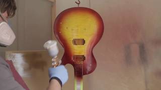 59 Les Paul Burst nitro finish by DrNitro part 3 Painting [upl. by Blinni]