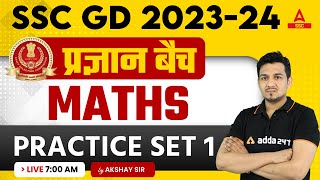 SSC GD 202324  SSC GD Maths By Akshay Awasthi  Practice Set 1 Maths [upl. by Macnair473]