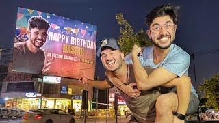 Got my BEST FRIEND a BILLBOARD for his birthday [upl. by Noraa]