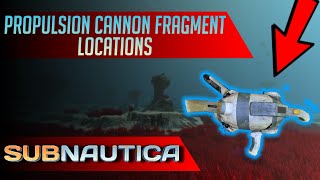 Where to find Propulsion Cannon Fragments in Subnautica UPDATED [upl. by Zorina]