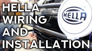 How To Install Hella Lights Wiring and Mounting [upl. by Derina876]