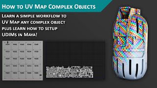 How to UV Map Complex Objects in Maya [upl. by Shig105]