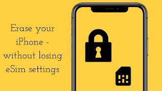 Resetting your iPhone without removing eSIM settings [upl. by Lorimer]