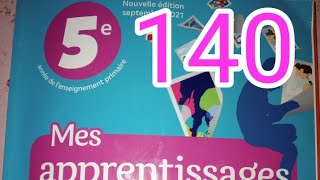 Communication et actes de langagepage 140mes apprentissage en français 5 AEP [upl. by Sarene]