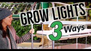 Grow Lights for Seed Starting Indoors 3 Setups [upl. by Temhem]