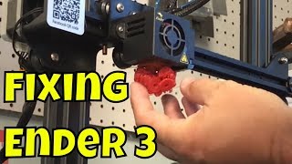 How to fix a Filament Blob on Ender 3 3D Printer [upl. by Letsyrk]