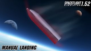 SpaceX Starship Entry amp Landing In Spaceflight Simulator  SFS 152 Shorts [upl. by Jaeger]